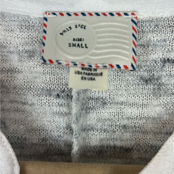 9-H15 STCL S Cardigan Hugs You Button Down Woman’s Grey Short Cuffed Sleeve Knit - Picture 4 of 9